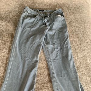 Light blue denim jeans